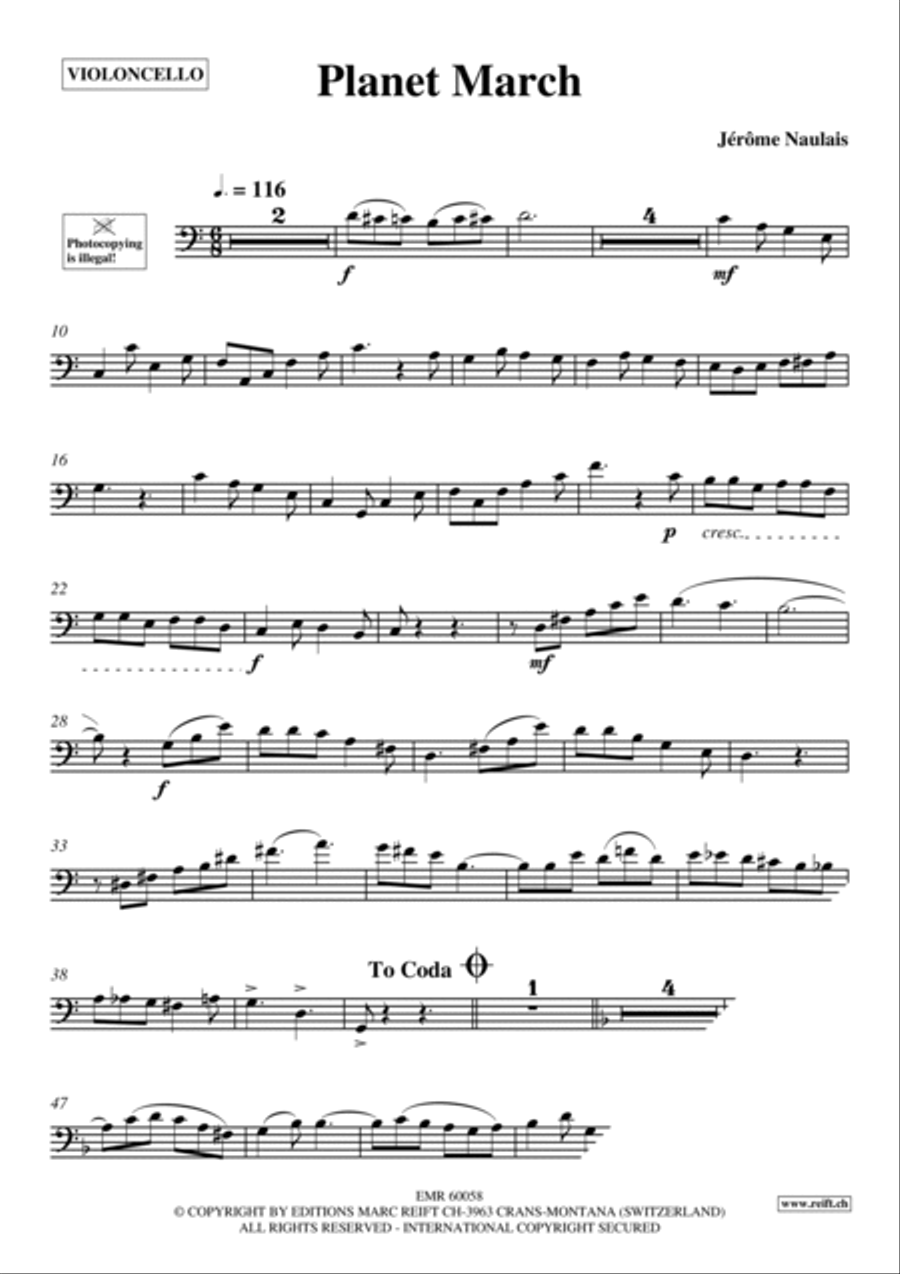 Planet March Planet March Piano Accompaniment scores gallery preview page 4