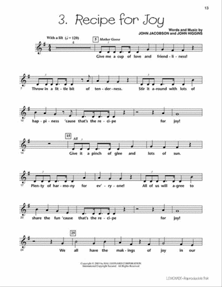 Lemonade! (Musical) Lemonade! (Musical) Choir scores gallery preview page 5