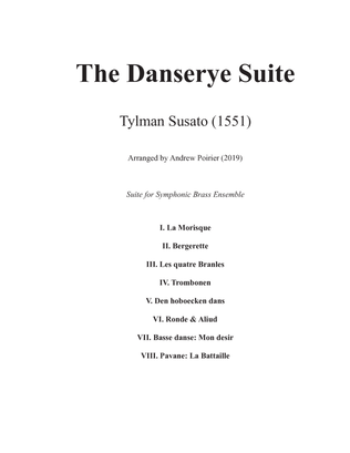 Book cover for The Danserye Suite for Symphonic Brass Ensemble & Percussion