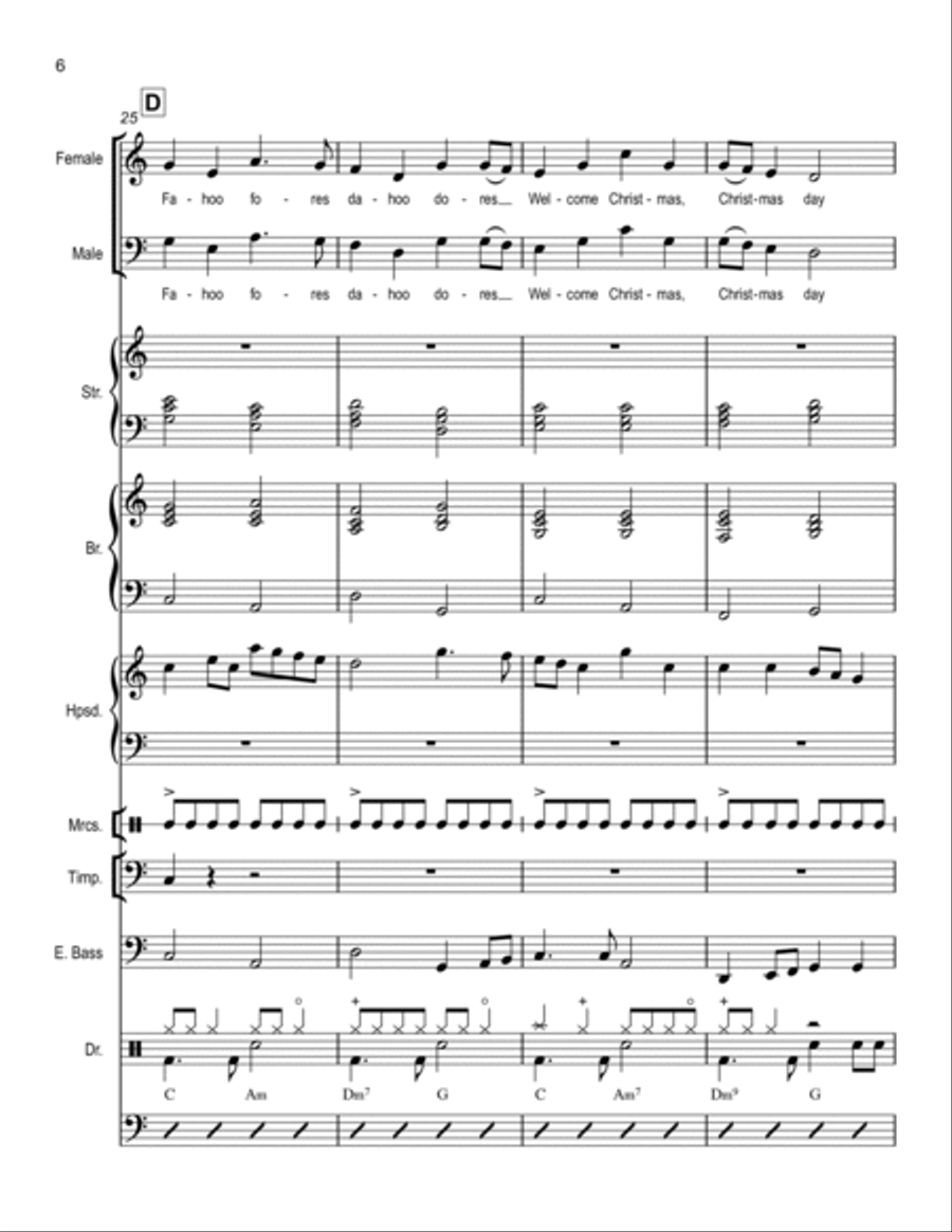 Welcome Christmas Choir scores gallery preview page 6