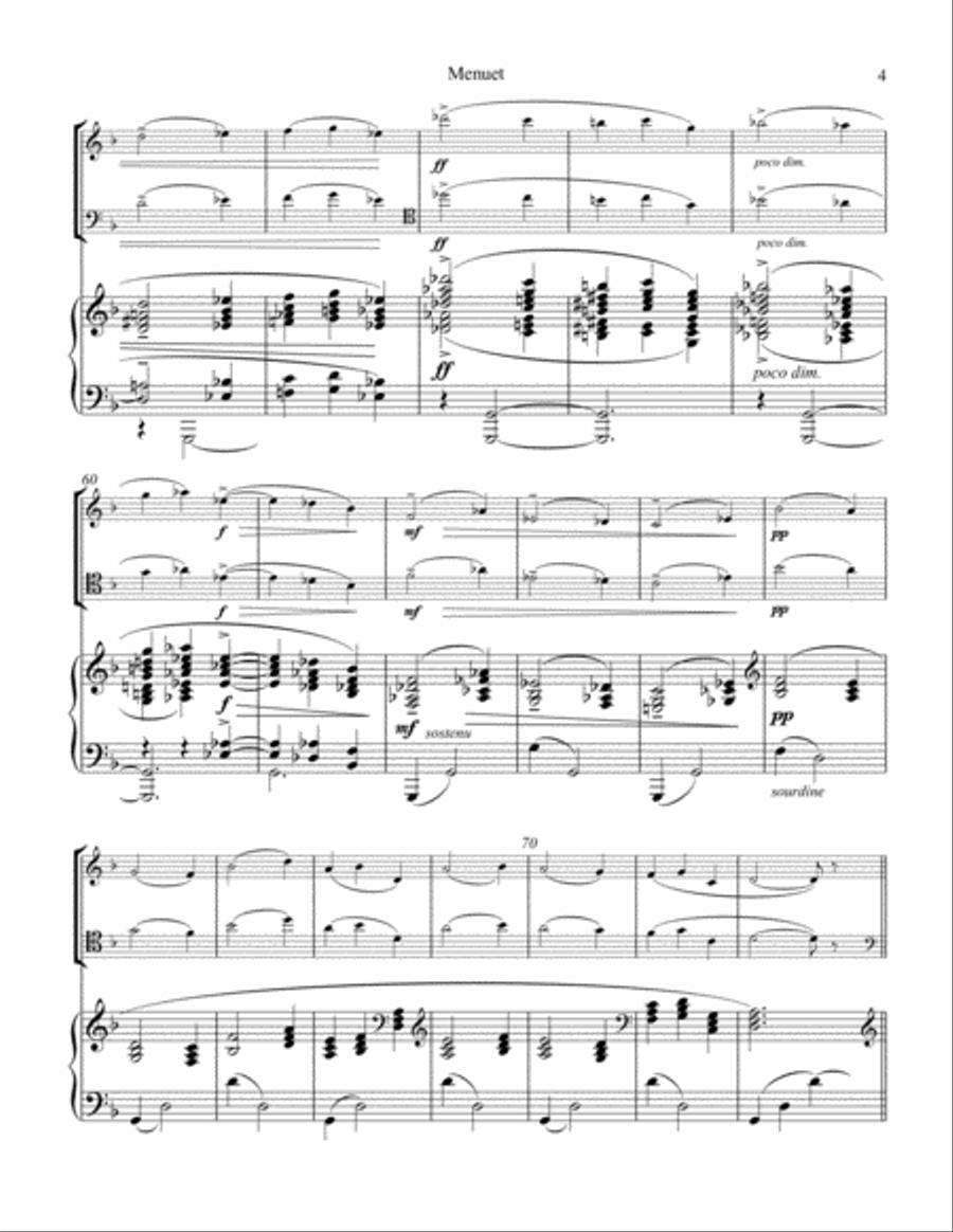 Menuet from Le tombeau de Couperin for piano trio Piano Trio scores gallery preview page 5