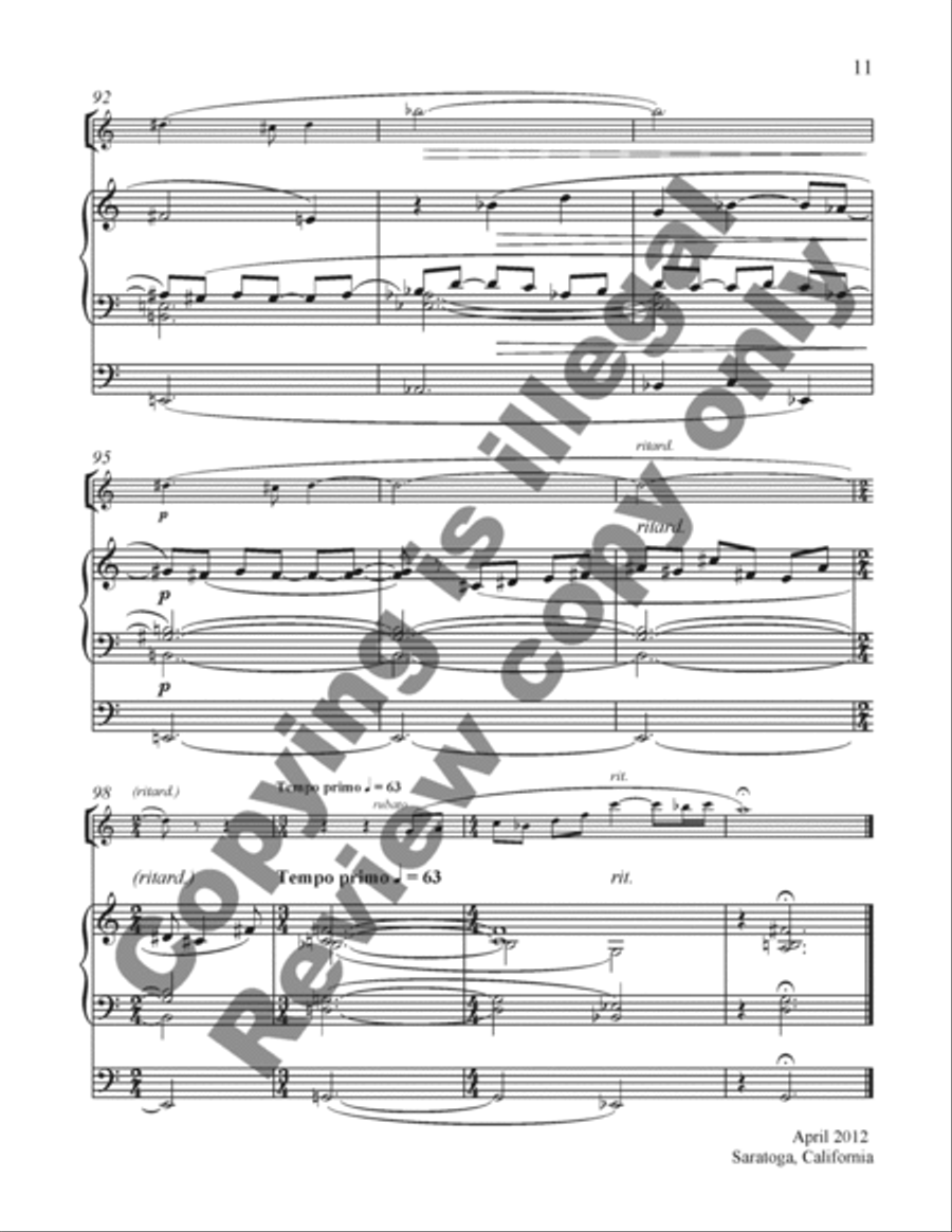 Elegy Elegy B-Flat Clarinet scores gallery preview page 7