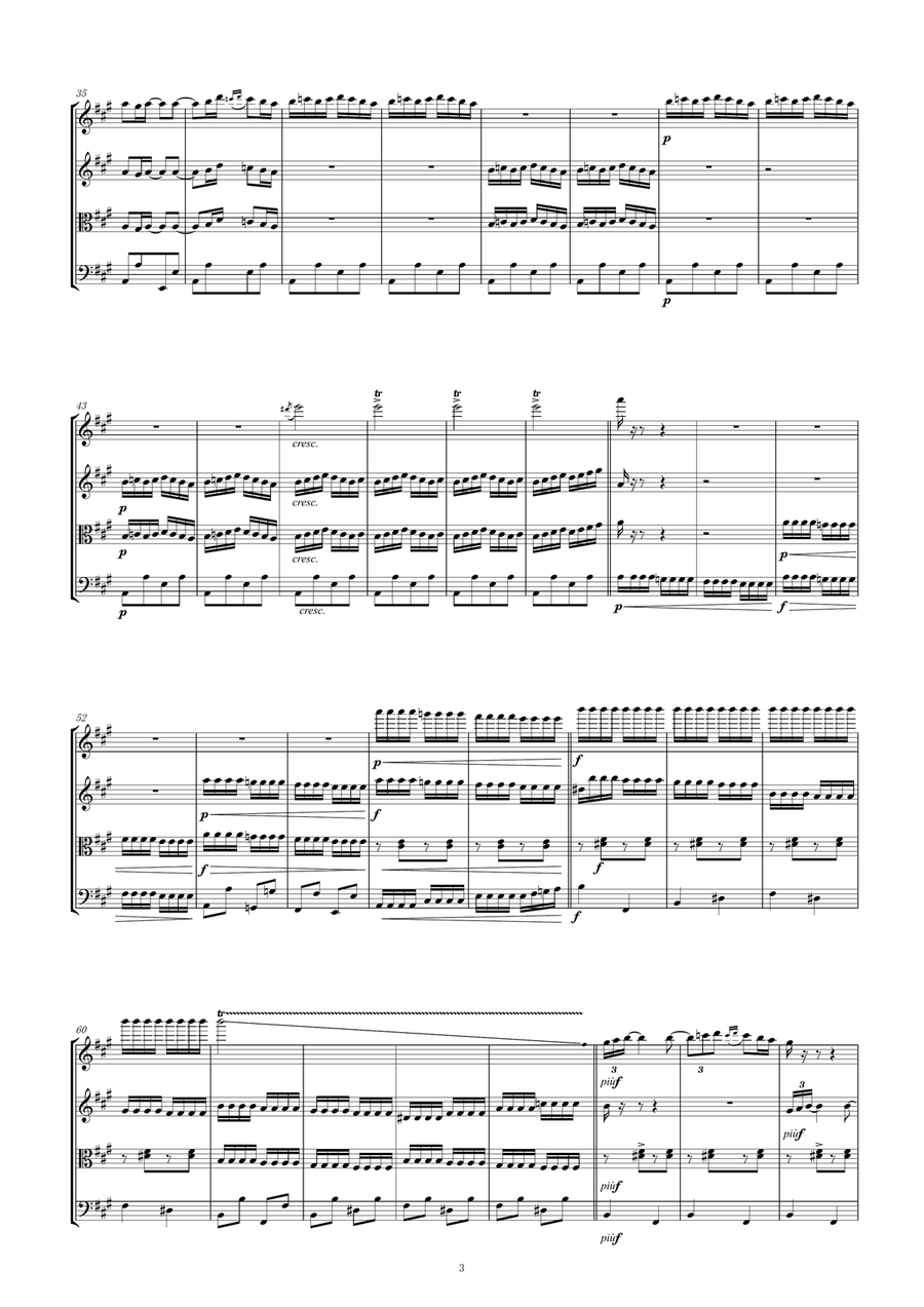 LARK (L'ALOUETTE) String Quartet scores gallery preview page 4