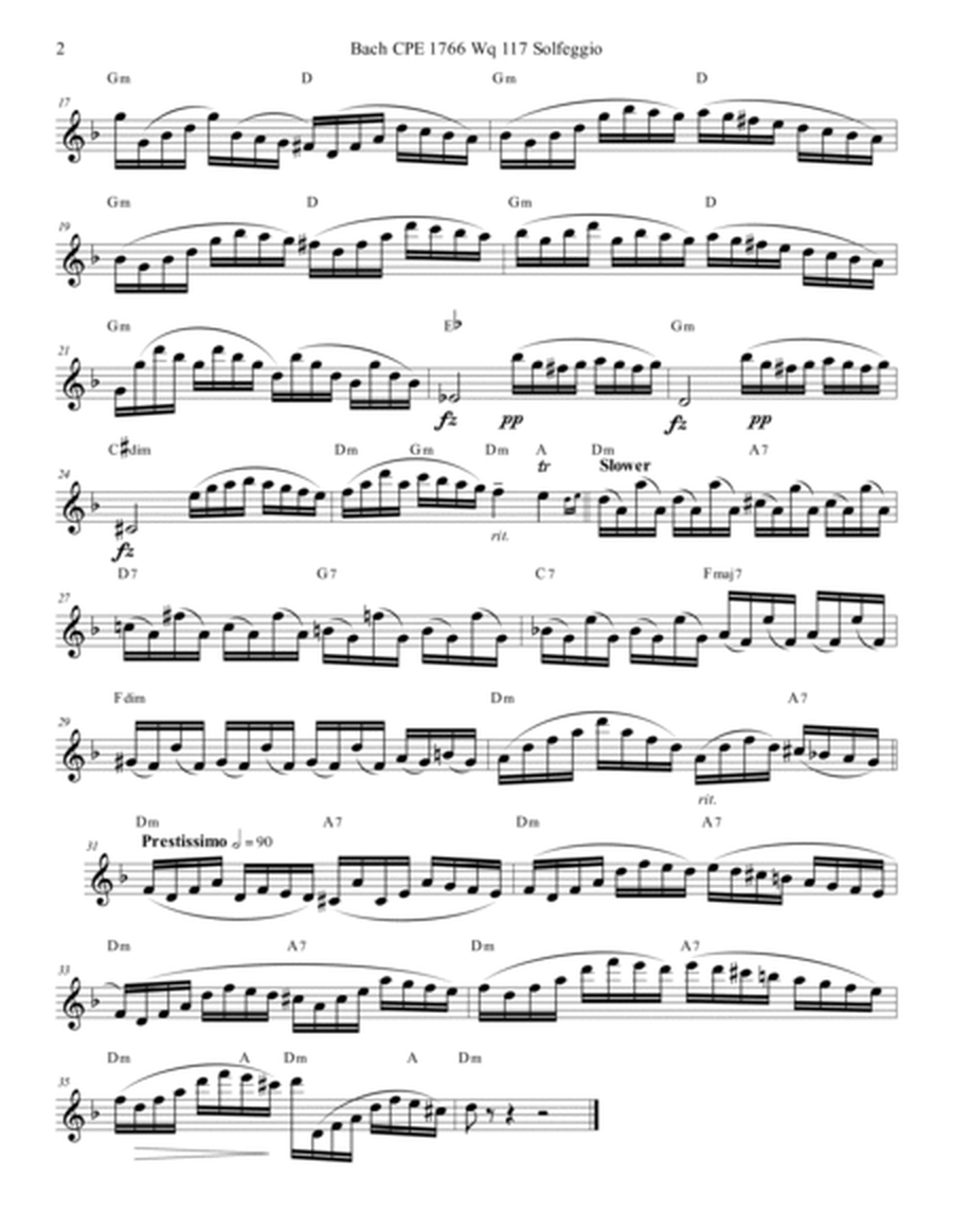 Bach CPE Solfeggio for Oboe
