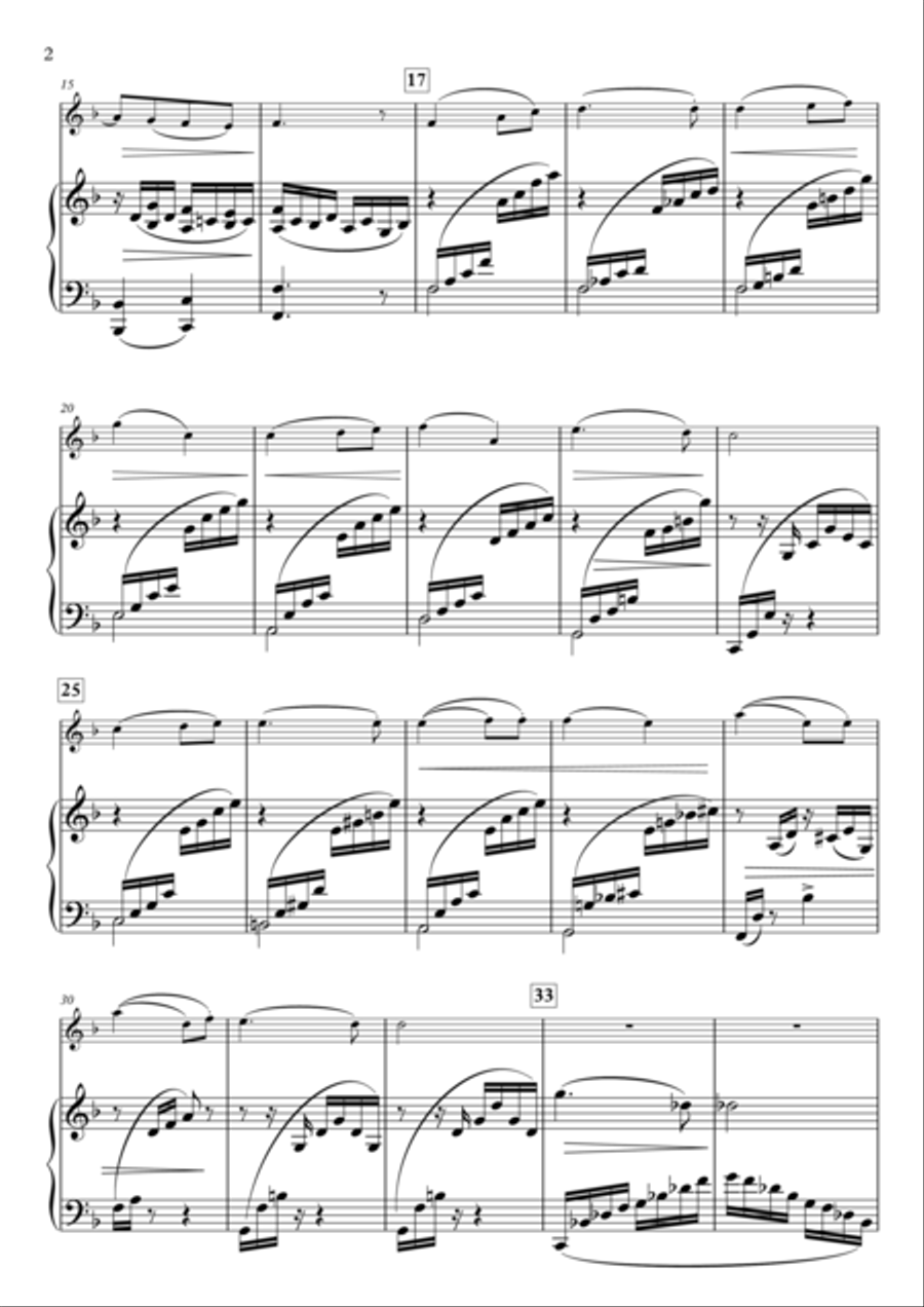 6 Salon Pieces, Op.120, No.4 ‘Dream’ for Flute & Piano Flute Solo scores gallery preview page 2