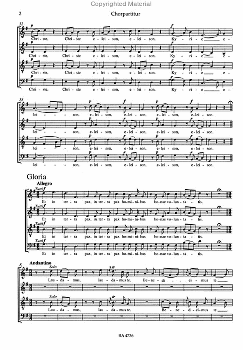 Missa brevis G major, KV 140 (Anh. 235d)