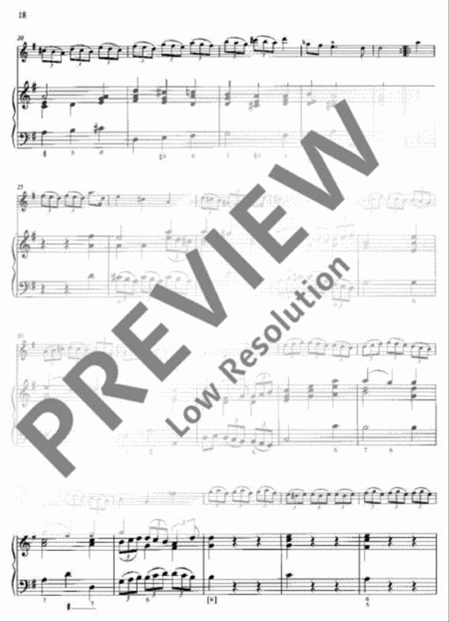 Sonata No. 1 G major Sonata No. 1 G major Flute scores gallery preview page 19