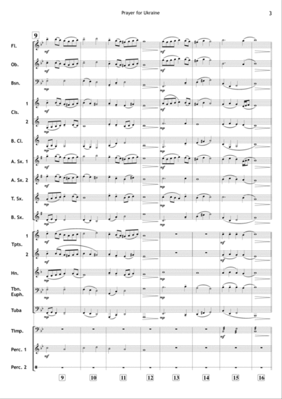 Prayer for Ukraine (For Concert Band) image number null