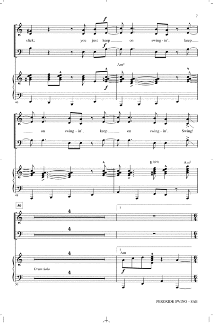 Peroxide Swing 3-Part scores gallery preview page 5