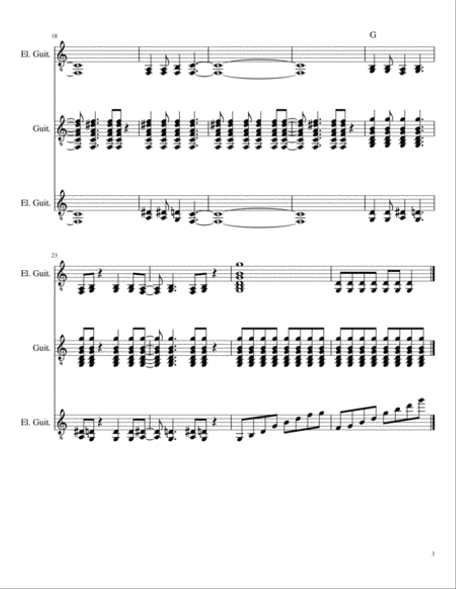 Blues and Roll Blues and Roll Guitar Solo scores gallery preview page 3