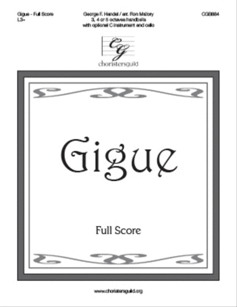 Gigue Full Score Handbell Choir scores gallery preview page 1