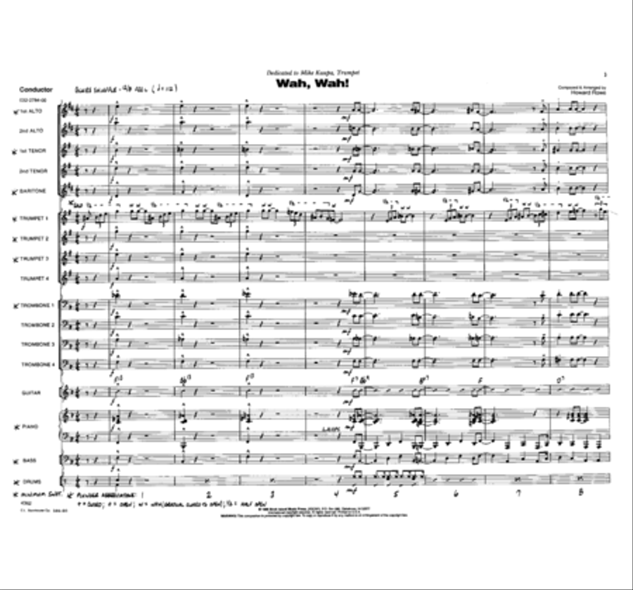 Wah, Wah! Jazz Ensemble scores gallery preview page 2
