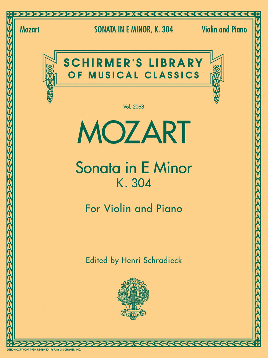Sonata in E Minor, K304
