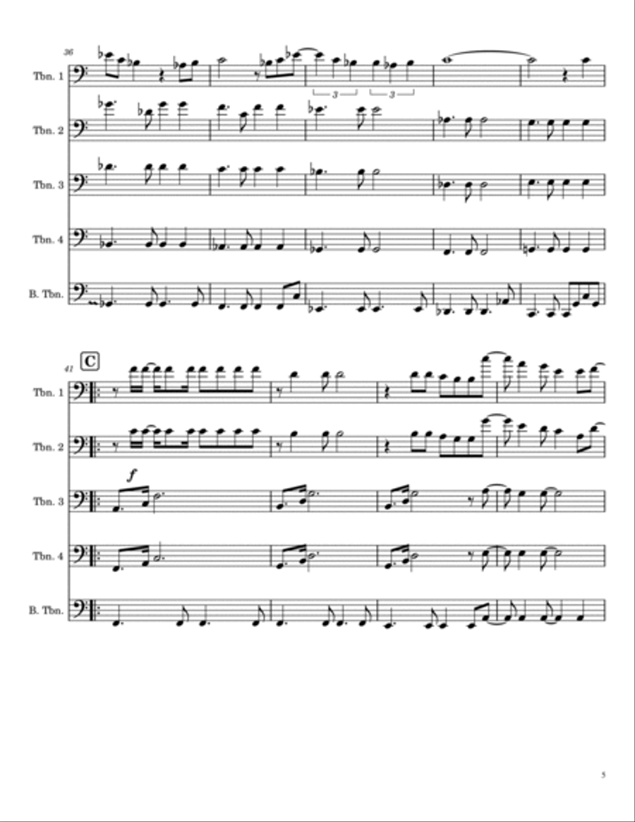 Saturn Brass Ensemble scores gallery preview page 5