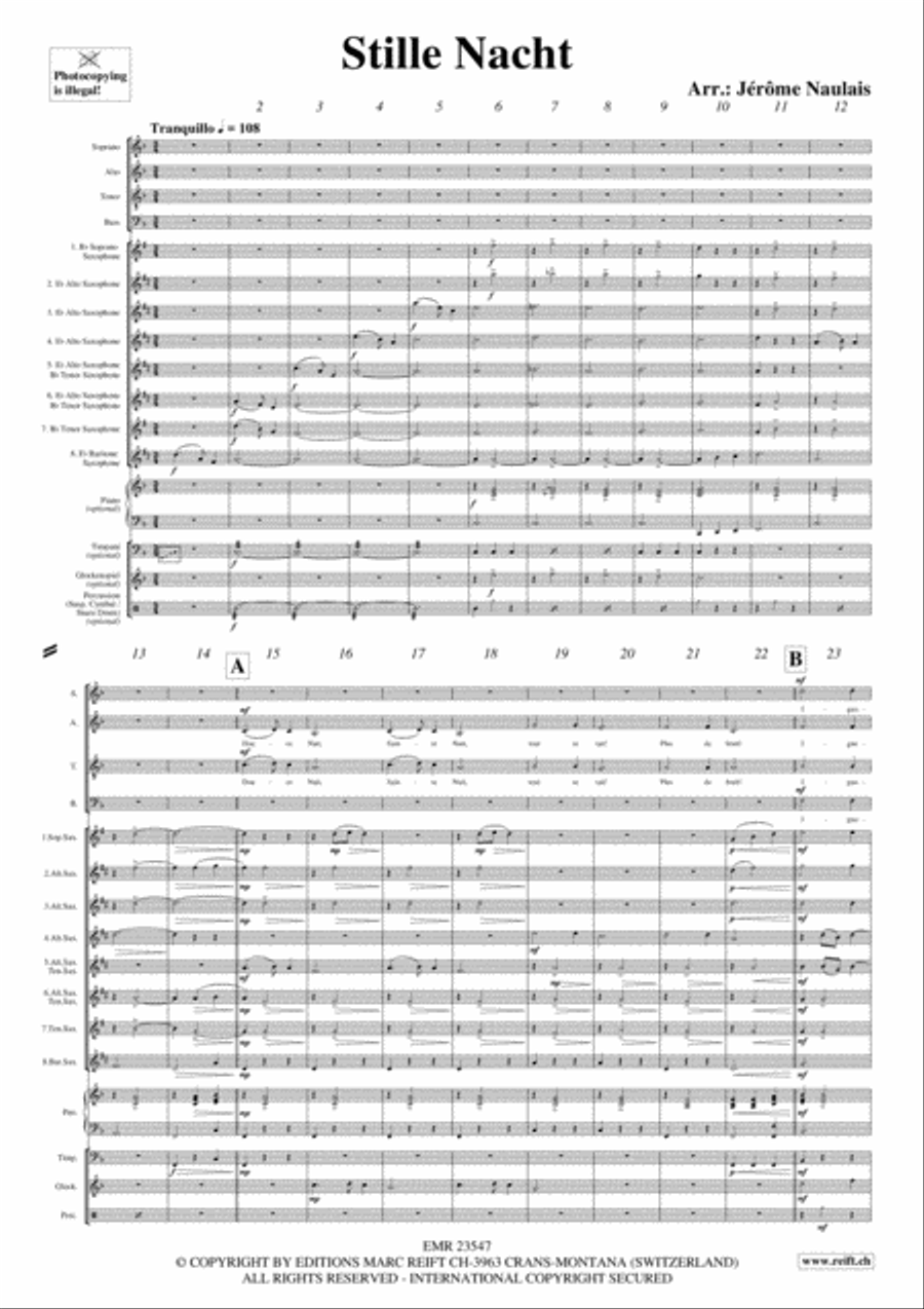 Stille Nacht 4-Part scores gallery preview page 3