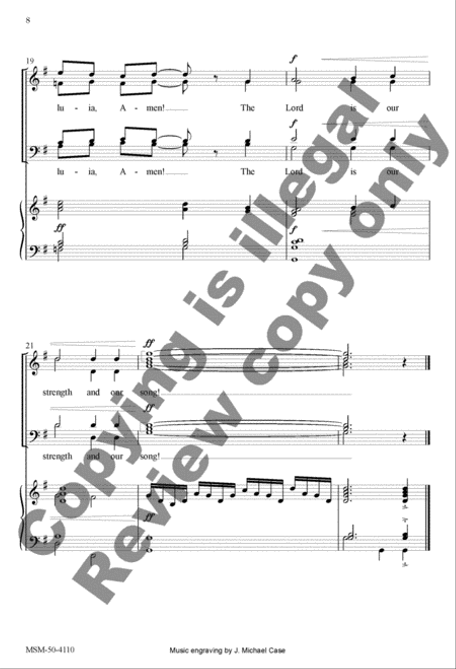 Easter Introit and Benediction 4-Part scores gallery preview page 8