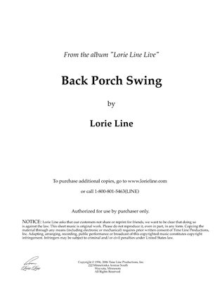 Back Porch Swing (from PBS Special Lorie Line Live!)