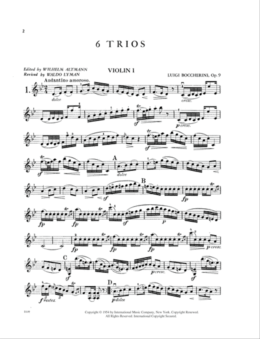 Six Trios, Opus 9 Cello scores gallery preview page 2