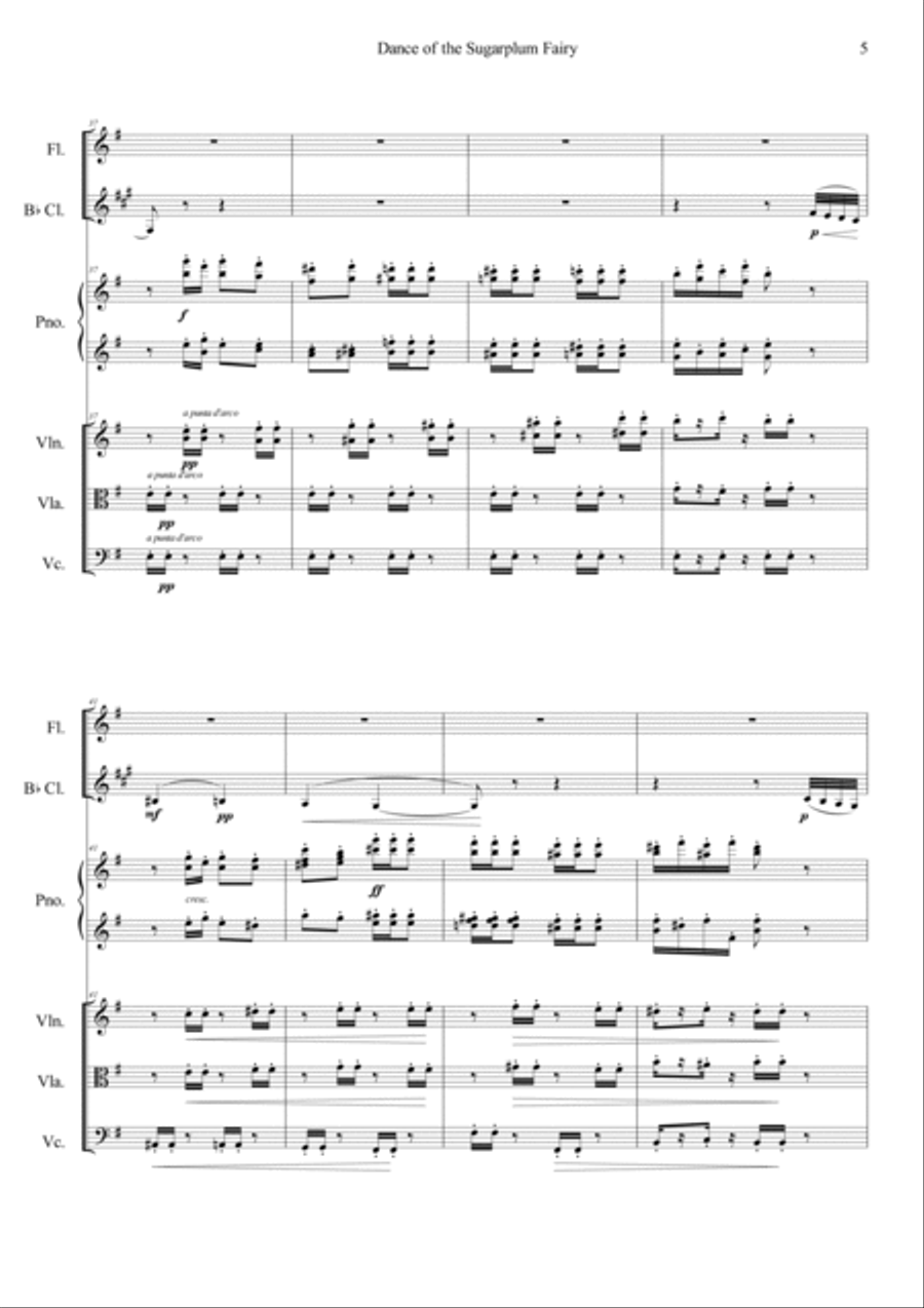 Nutcracker Op.71a - Dance Of The Sugarplum Fairy Orchestra scores gallery preview page 5