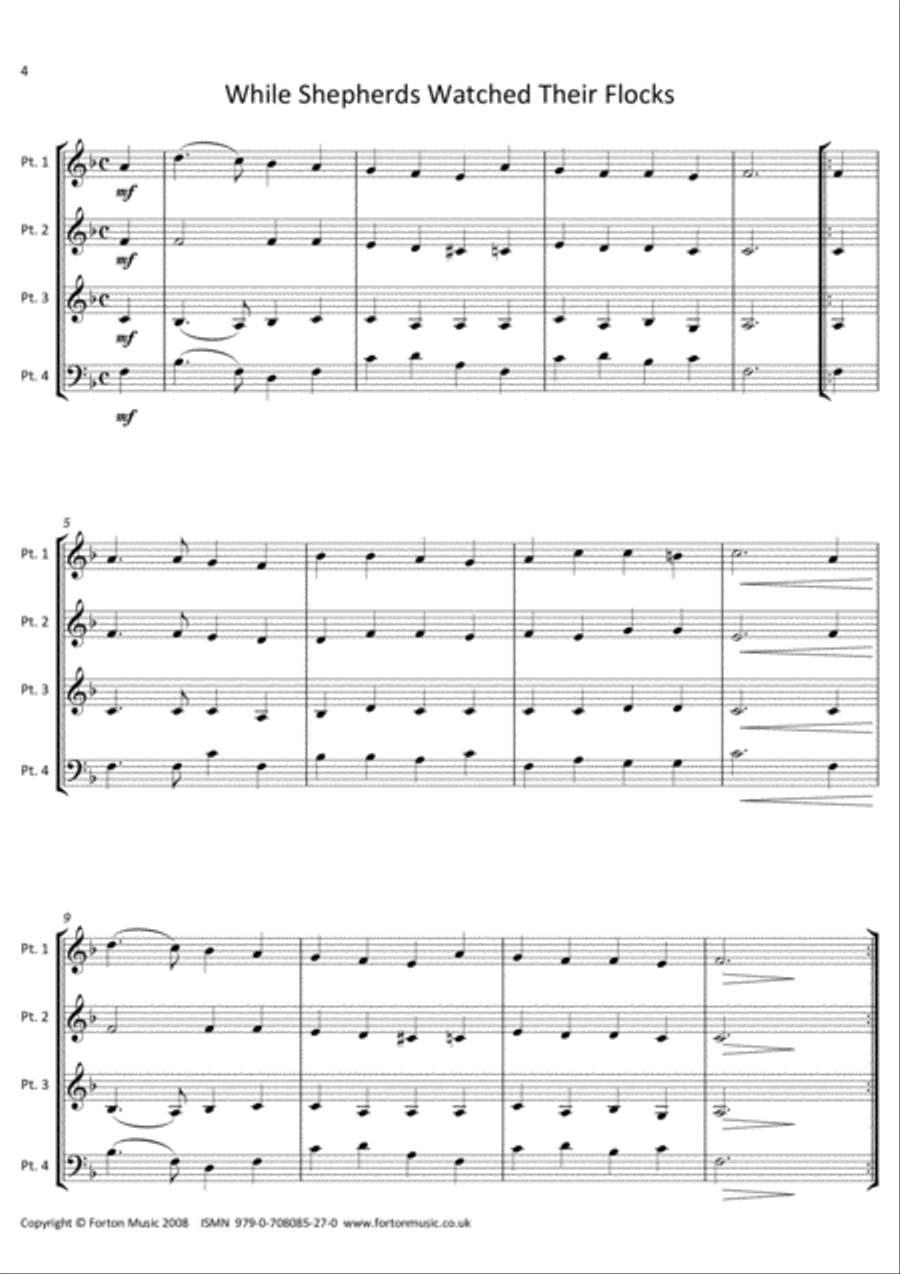 Christmas Collection Woodwind Quartet scores gallery preview page 4