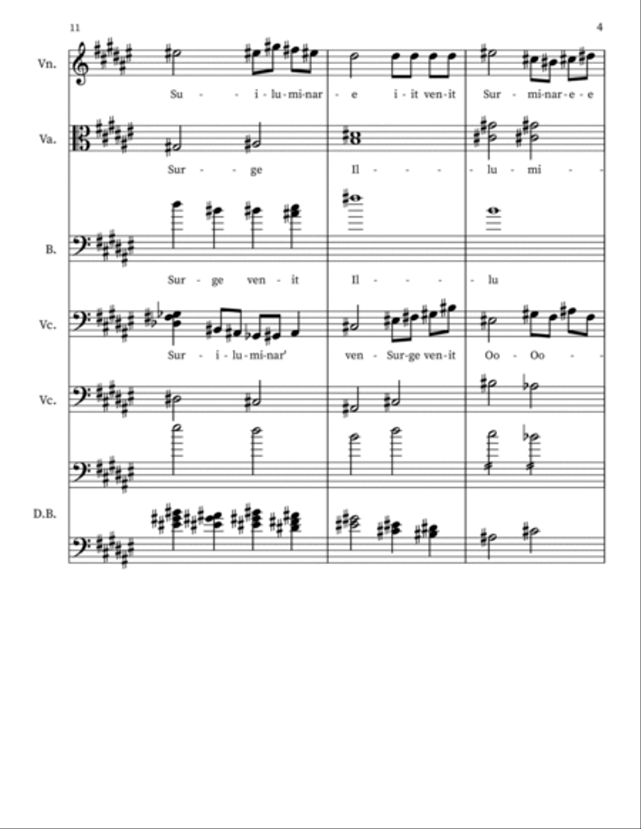 Copy of SURGE'ILLUMINARE QUIA VENIT LUMEN TU'UM Orchestra scores gallery preview page 4