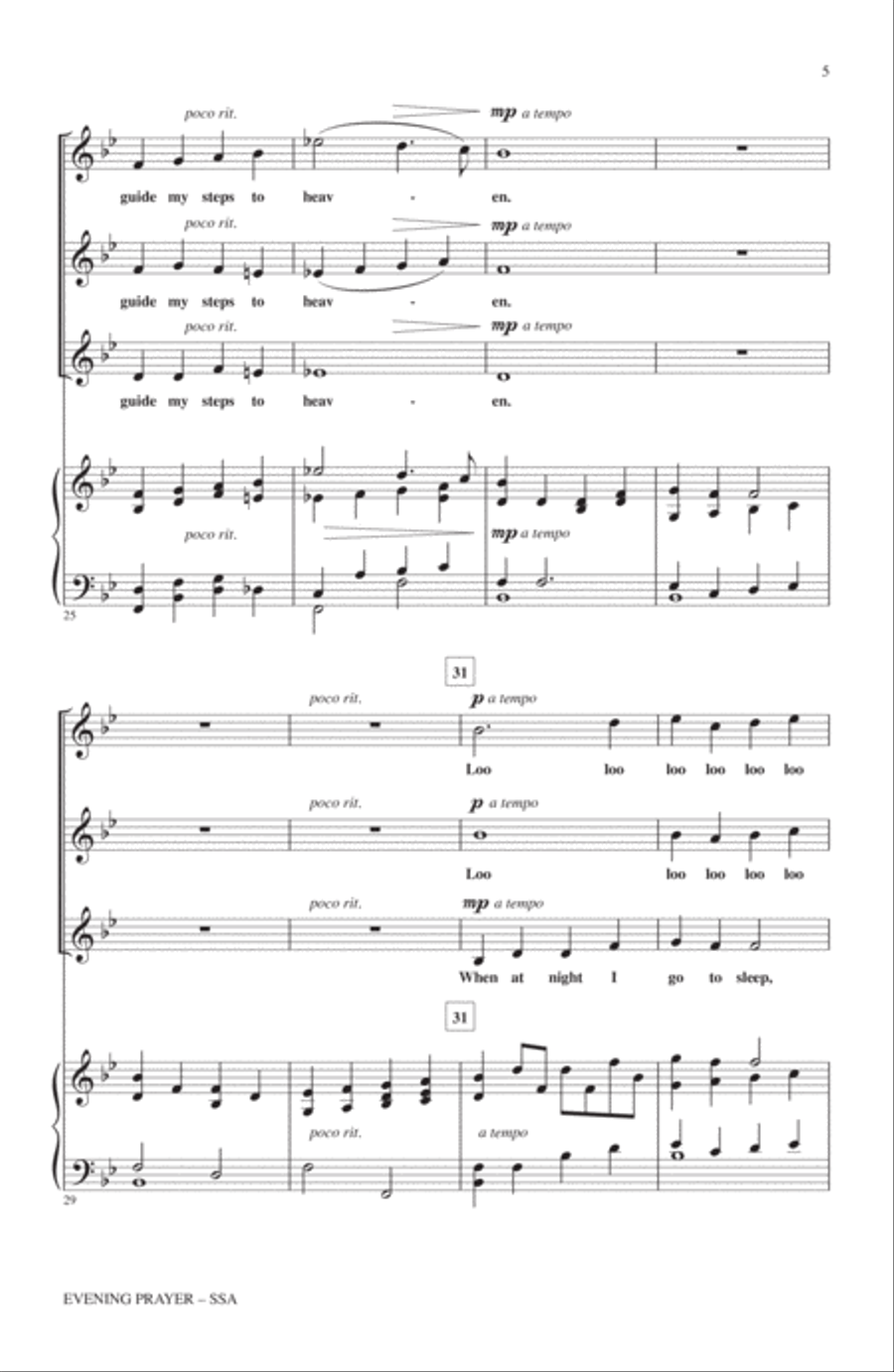 Evening Prayer Evening Prayer SSA scores gallery preview page 4