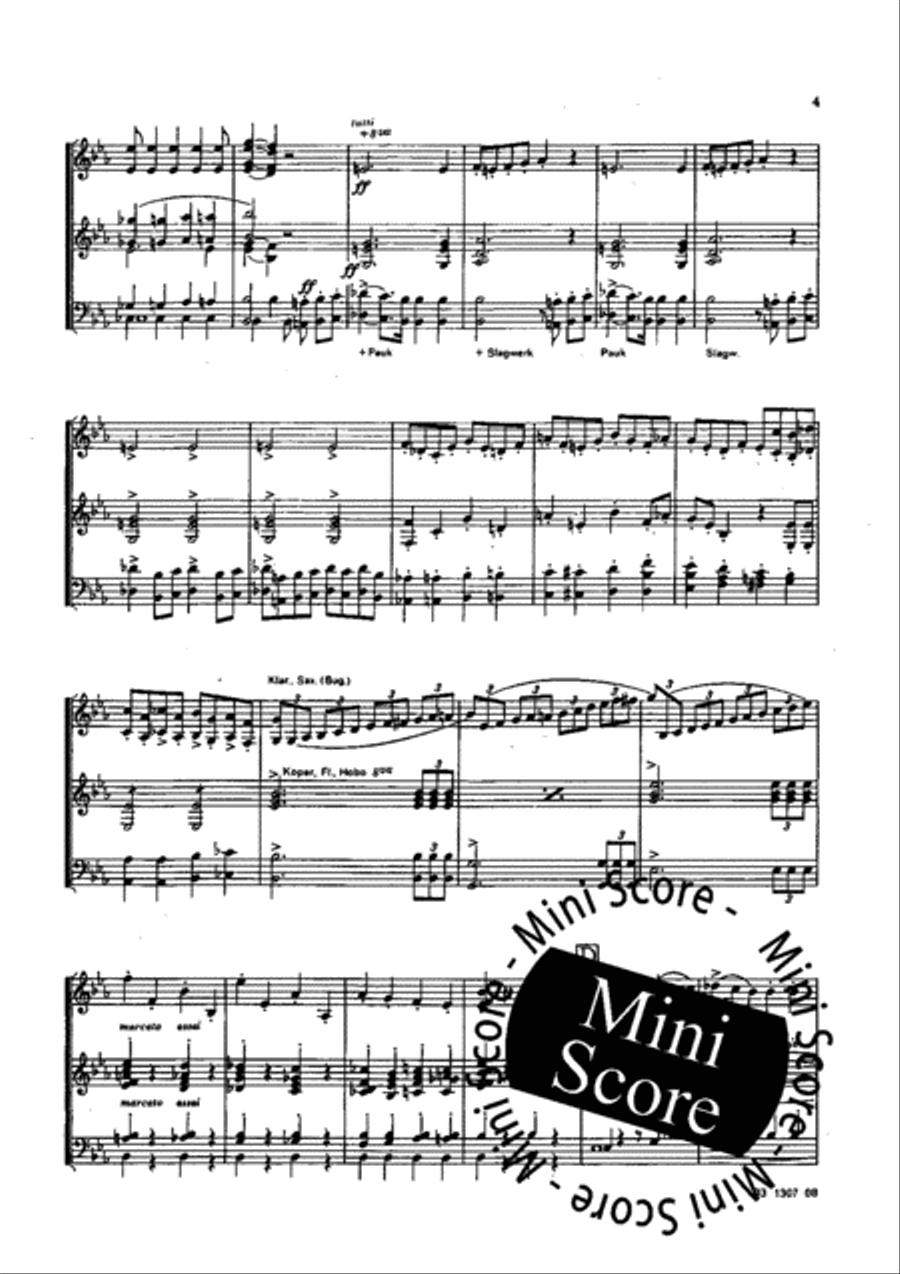 Marche Heroique Concert Band scores gallery preview page 6