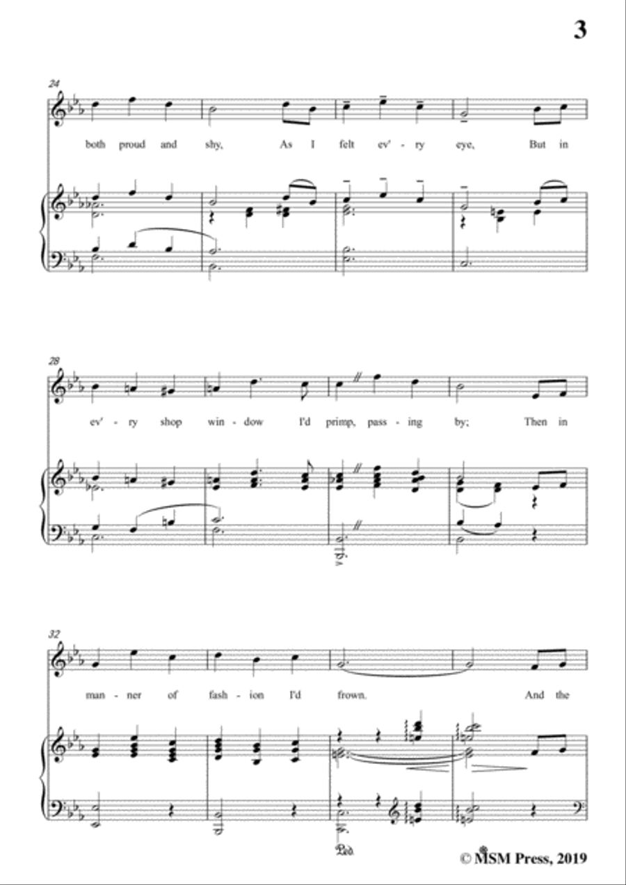 Harry Tierney-Alice Blue Gown,in E flat Major,for Voice and Piano Voice Solo scores gallery preview page 5