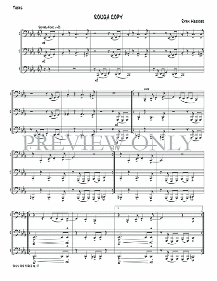 Jazz for Three Small Ensemble scores gallery preview page 19