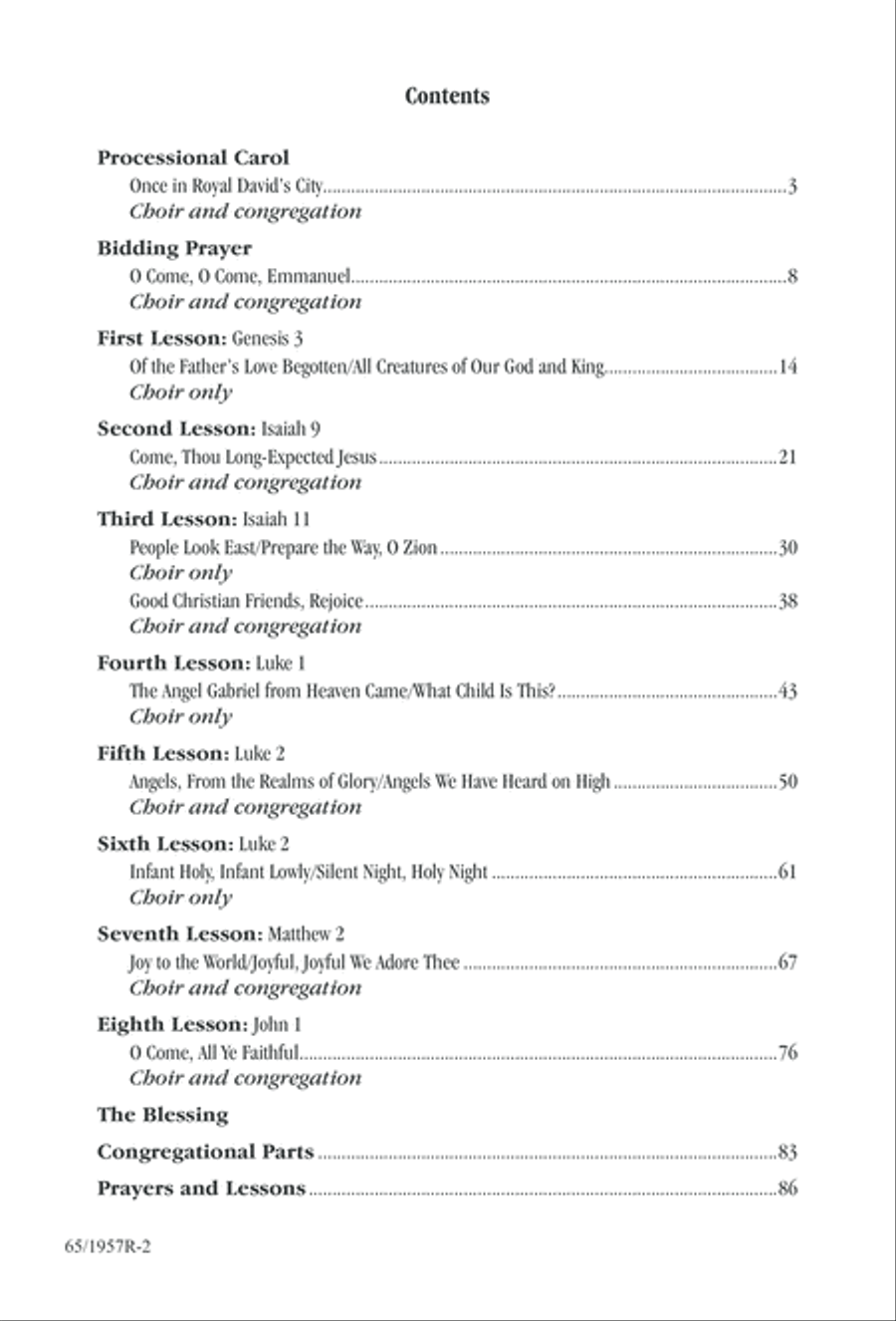 Festival of Lessons and Carols 4-Part scores gallery preview page 3