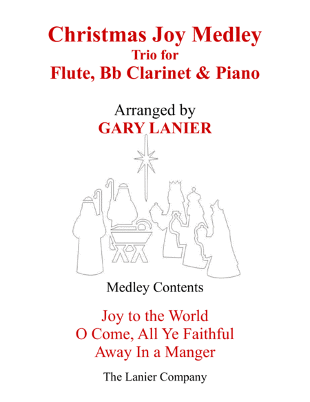 CHRISTMAS JOY MEDLEY (Trio – Flute, Bb Clarinet & Piano with Parts) image number null