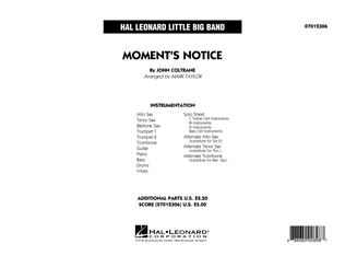 Moment's Notice (arr. Mark Taylor) - Full Score