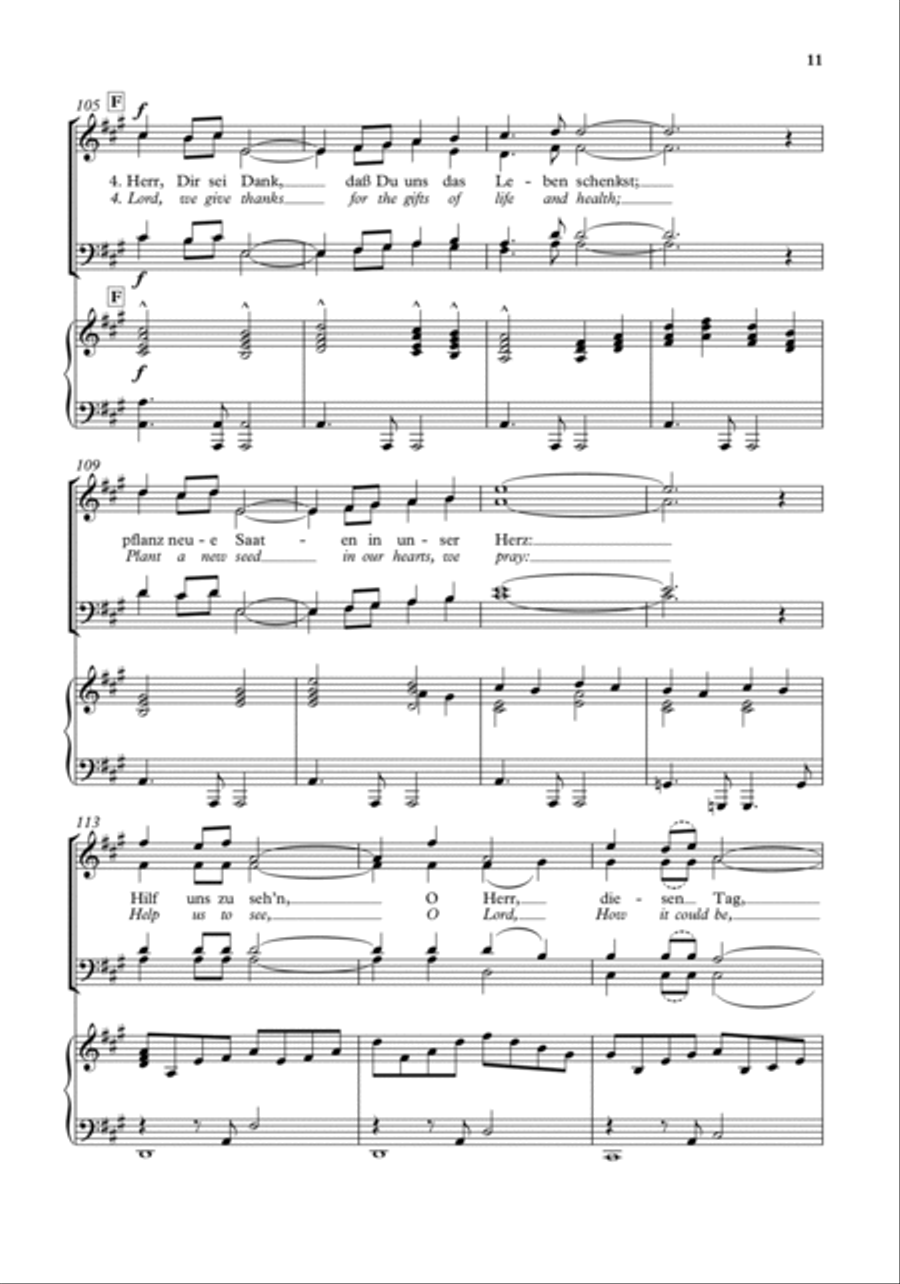 Blick auf den Tag (Look to the day) 4-Part scores gallery preview page 4