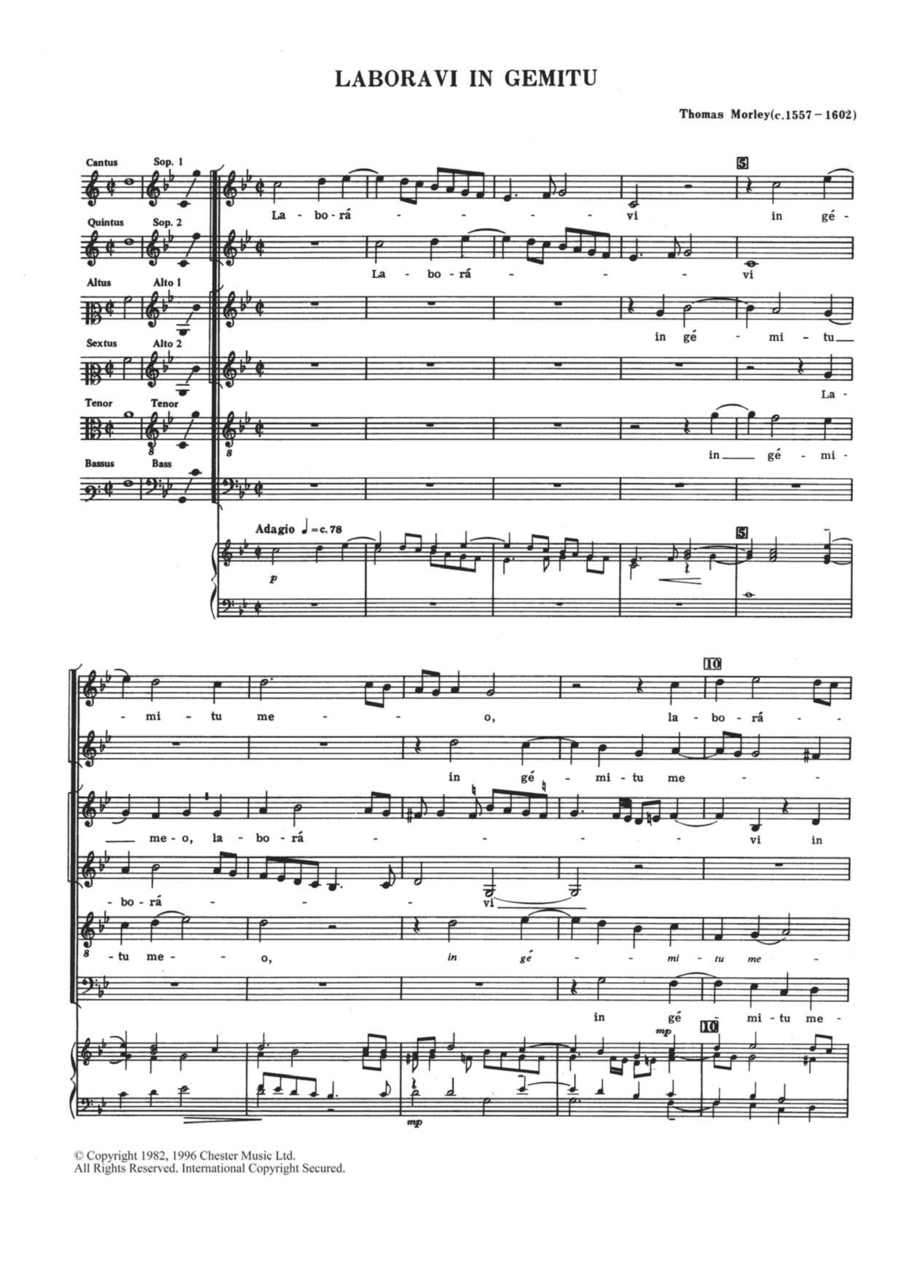 Laboravi In Gemitu Laboravi In Gemitu 4-Part scores gallery preview page 1