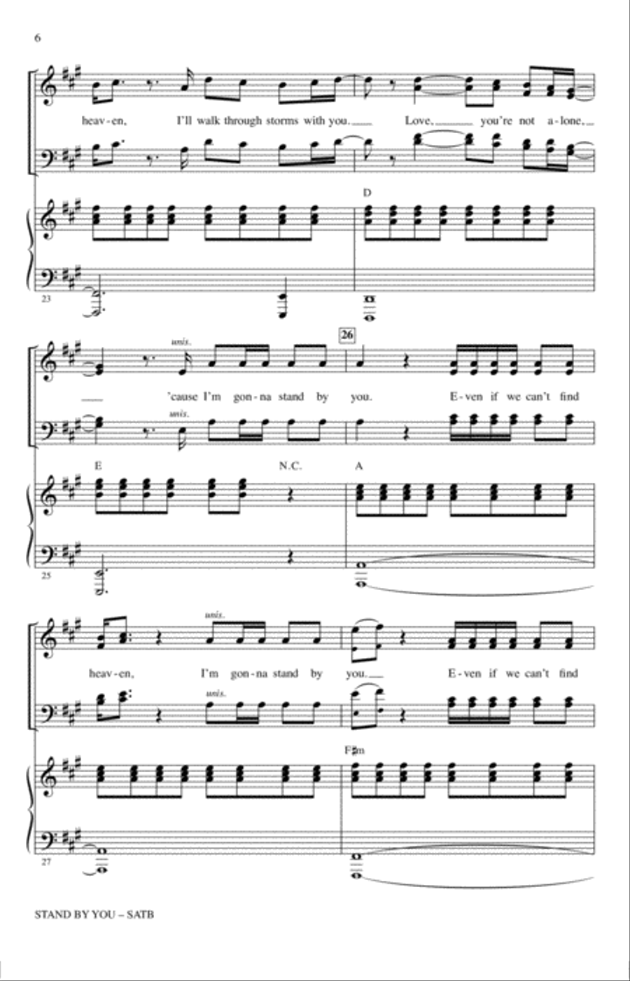 Stand By You Stand By You 4-Part scores gallery preview page 5