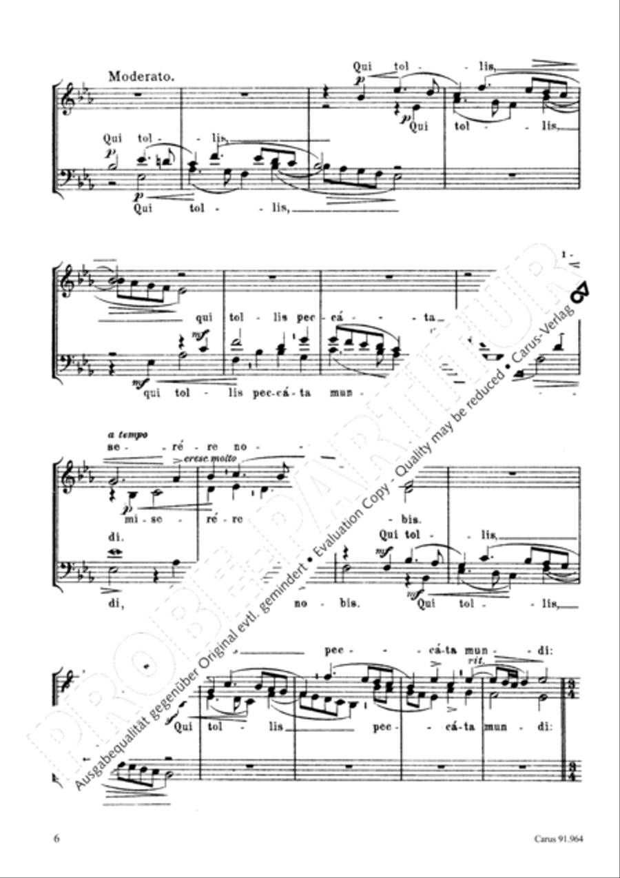 Missa Laudate Dominum de coelis 4-Part scores gallery preview page 7