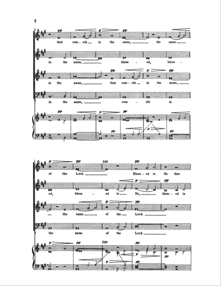 Benedictus 4-Part scores gallery preview page 3