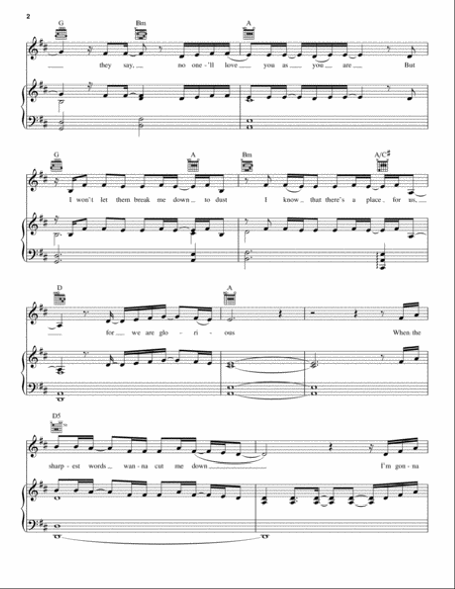 This Is Me (from The Greatest Showman) Piano, Vocal, Guitar scores gallery preview page 2