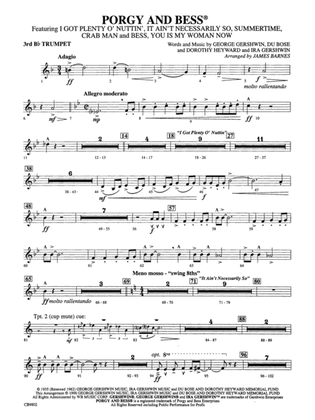 Porgy and Bess® (Medley): 3rd B-flat Trumpet