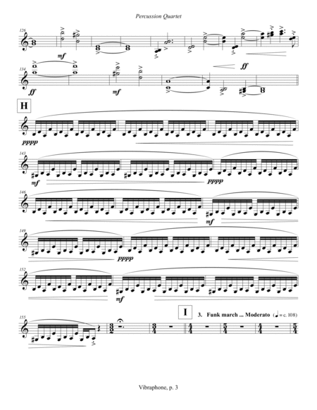 Percussion Quartet (2015) vibraphone part