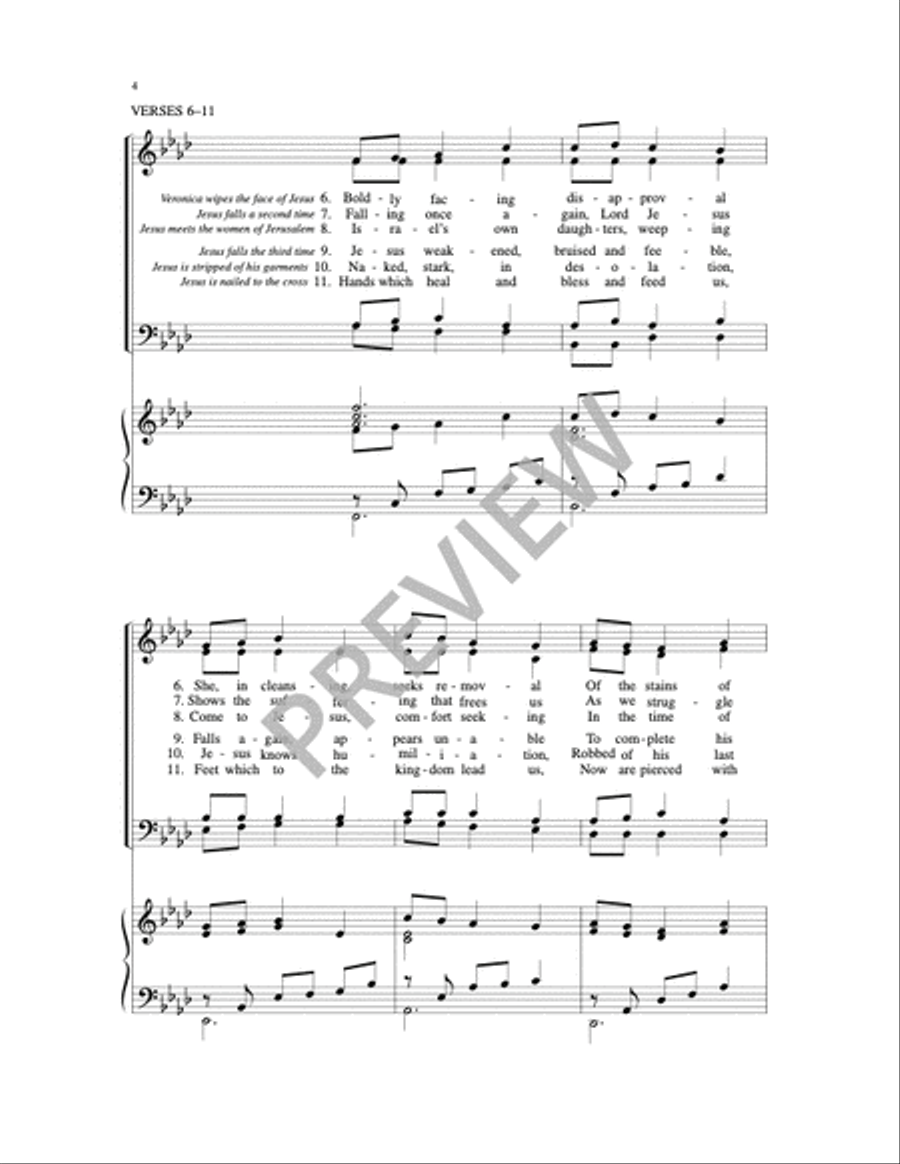 Stations of the Cross Stations of the Cross 4-Part scores gallery preview page 7