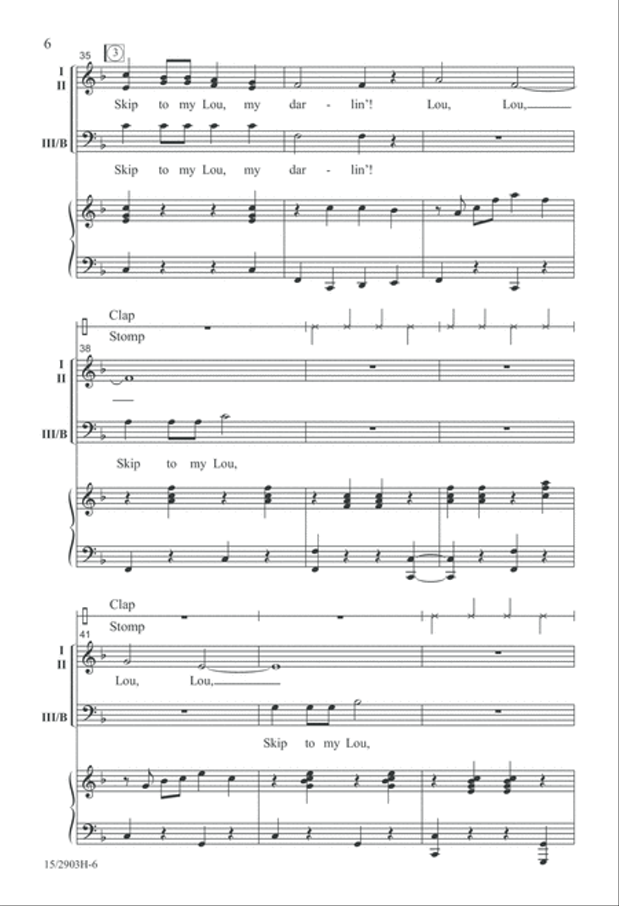 Skip! Skip! Shoo, Fly, Shoo! 3-Part scores gallery preview page 7