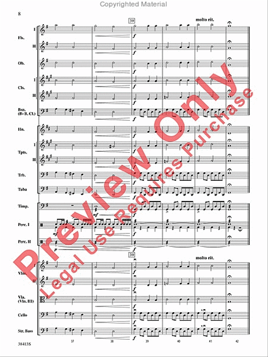 Freedom Finale Full Orchestra scores gallery preview page 9