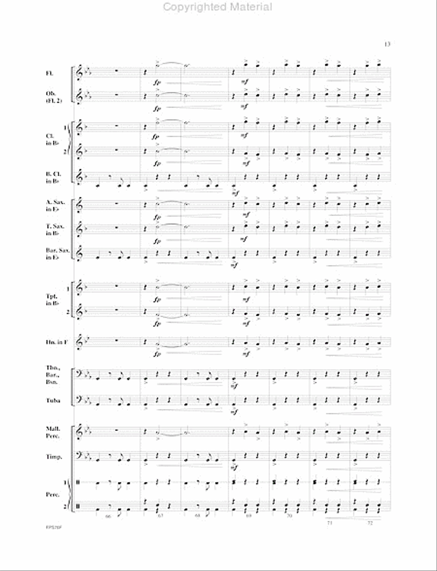 Huron Trail Huron Trail Concert Band scores gallery preview page 14