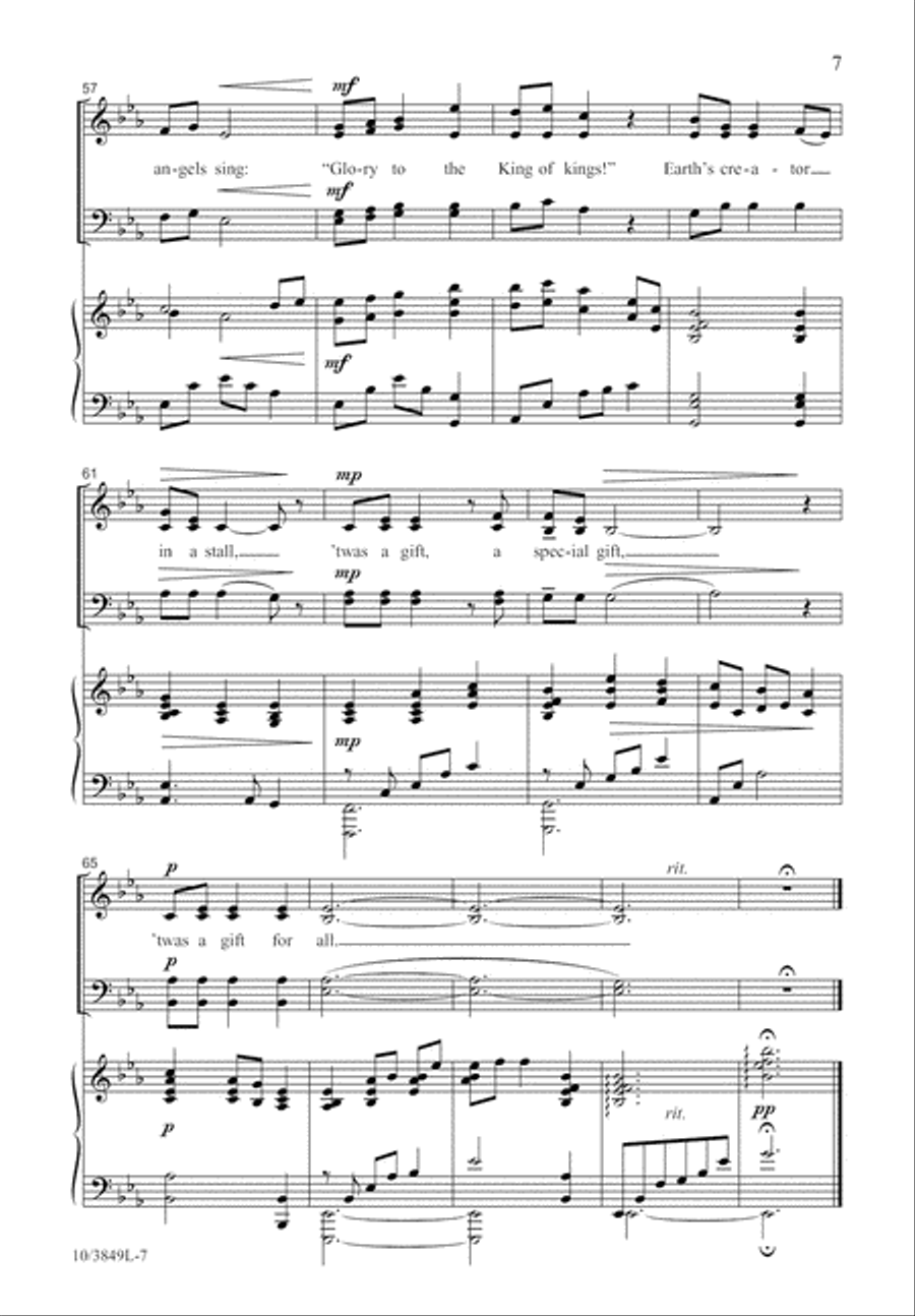 Christmas Gift Christmas Gift 4-Part scores gallery preview page 8
