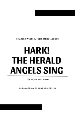 Book cover for Hark! The Herald Angels Sing (violin and piano)