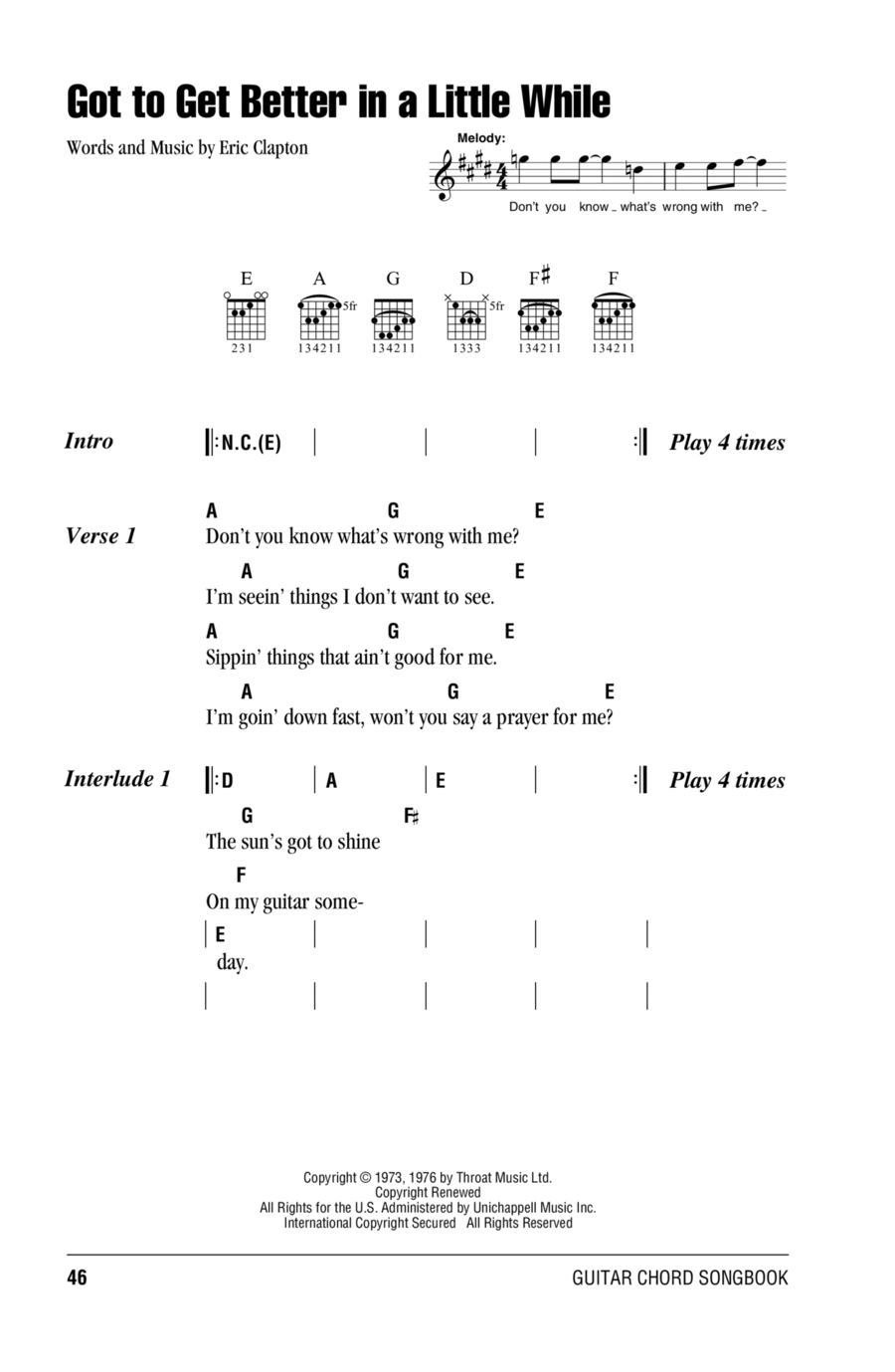 Got To Get Better In A Little While Acoustic Guitar scores gallery preview page 1