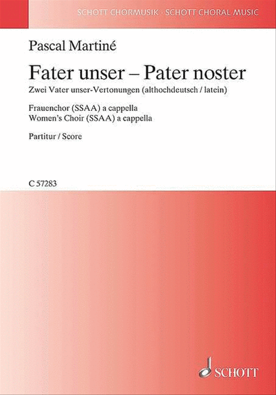Pater Noster – Two Settings of The Lord's Prayer (Old High German/Latin) SSAA scores gallery preview page 1