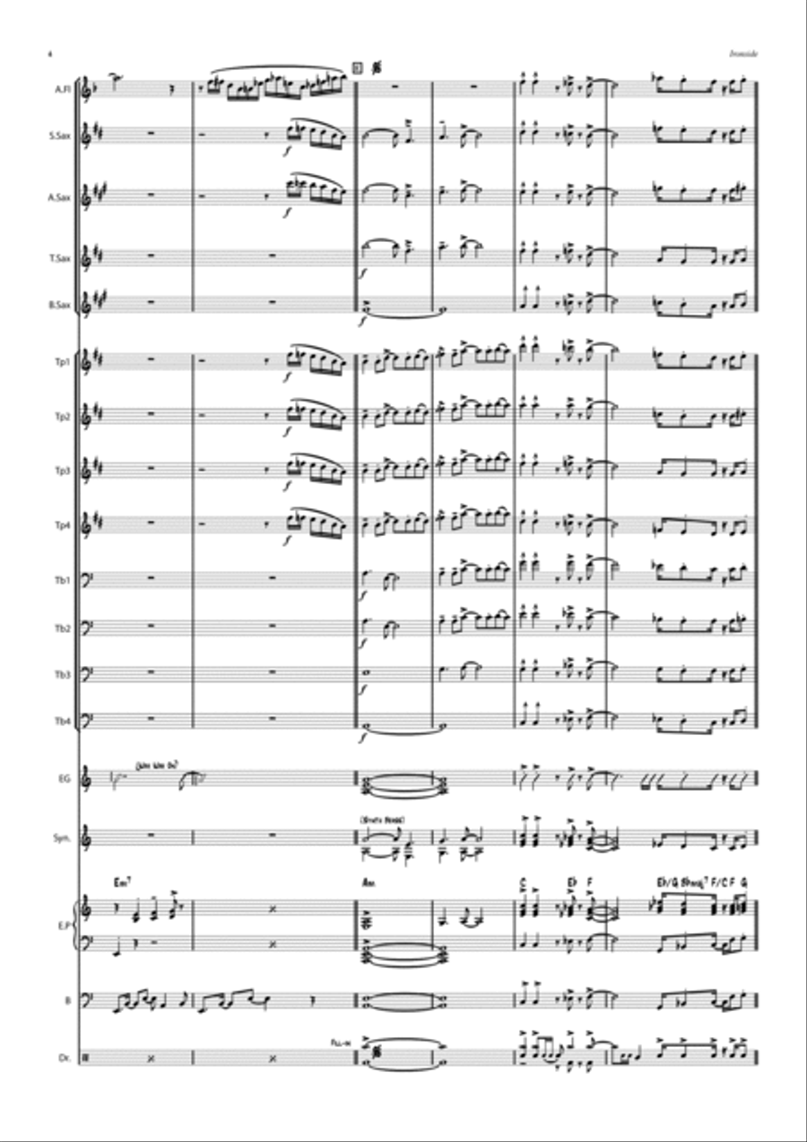 The Ironside Theme Concert Band scores gallery preview page 4