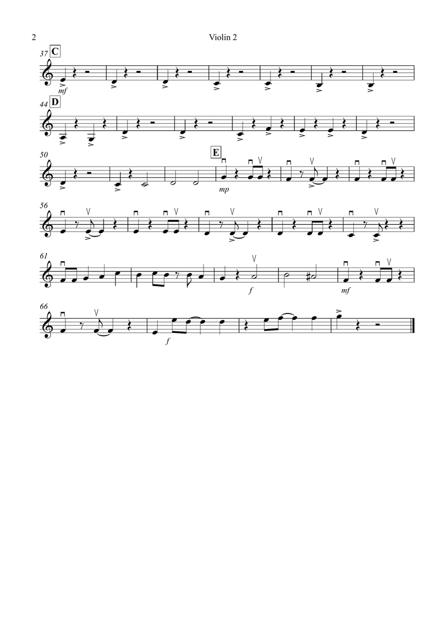 Fly Me To The Moon (In Other Words) String Quartet scores gallery preview page 6